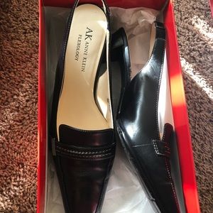 Anne Klein Black sling heels